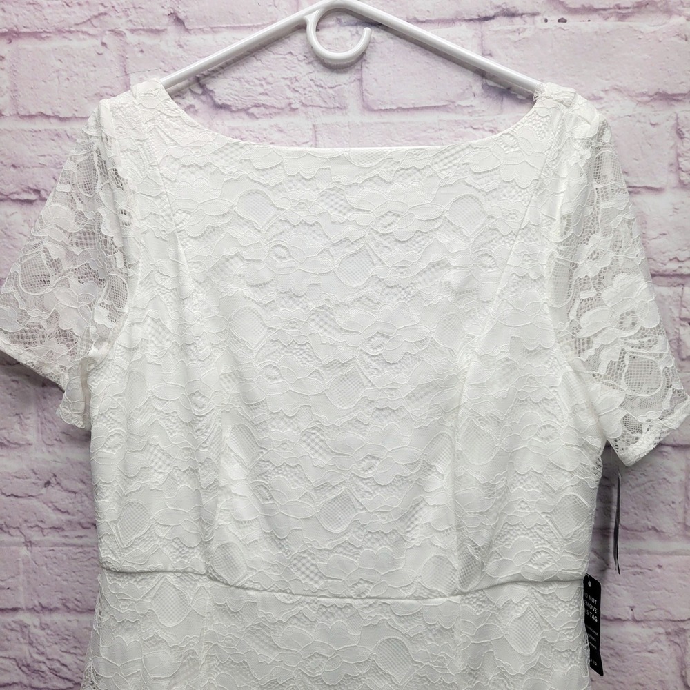 NEW Torrid Ever After Wedding Dress Sz 14 Lace Body Train Bridal Classic Boho - Picture 2 of 10